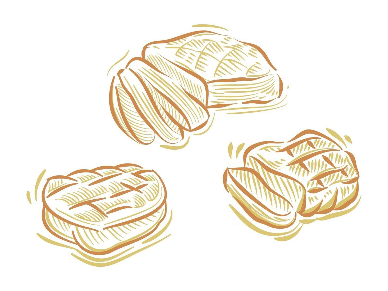 impostare l'illustrazione piatta della bistecca di manzo per il marchio e l'elemento del logo vettore