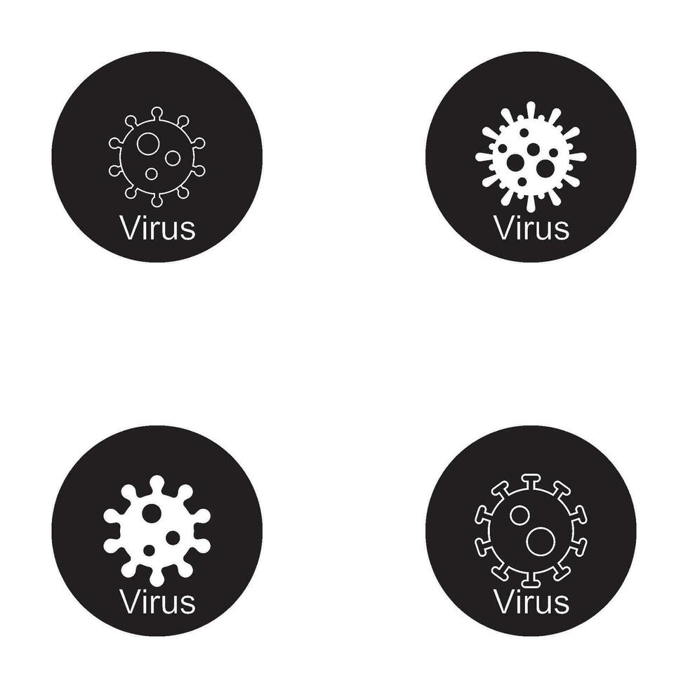 vettore icona virus