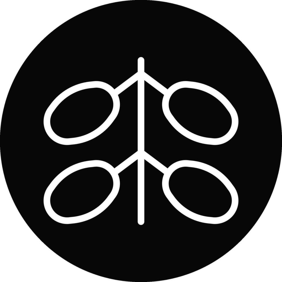palmari icona linea arrotondato nero bianca colore Ramadan simbolo illustrazione Perfetto. vettore