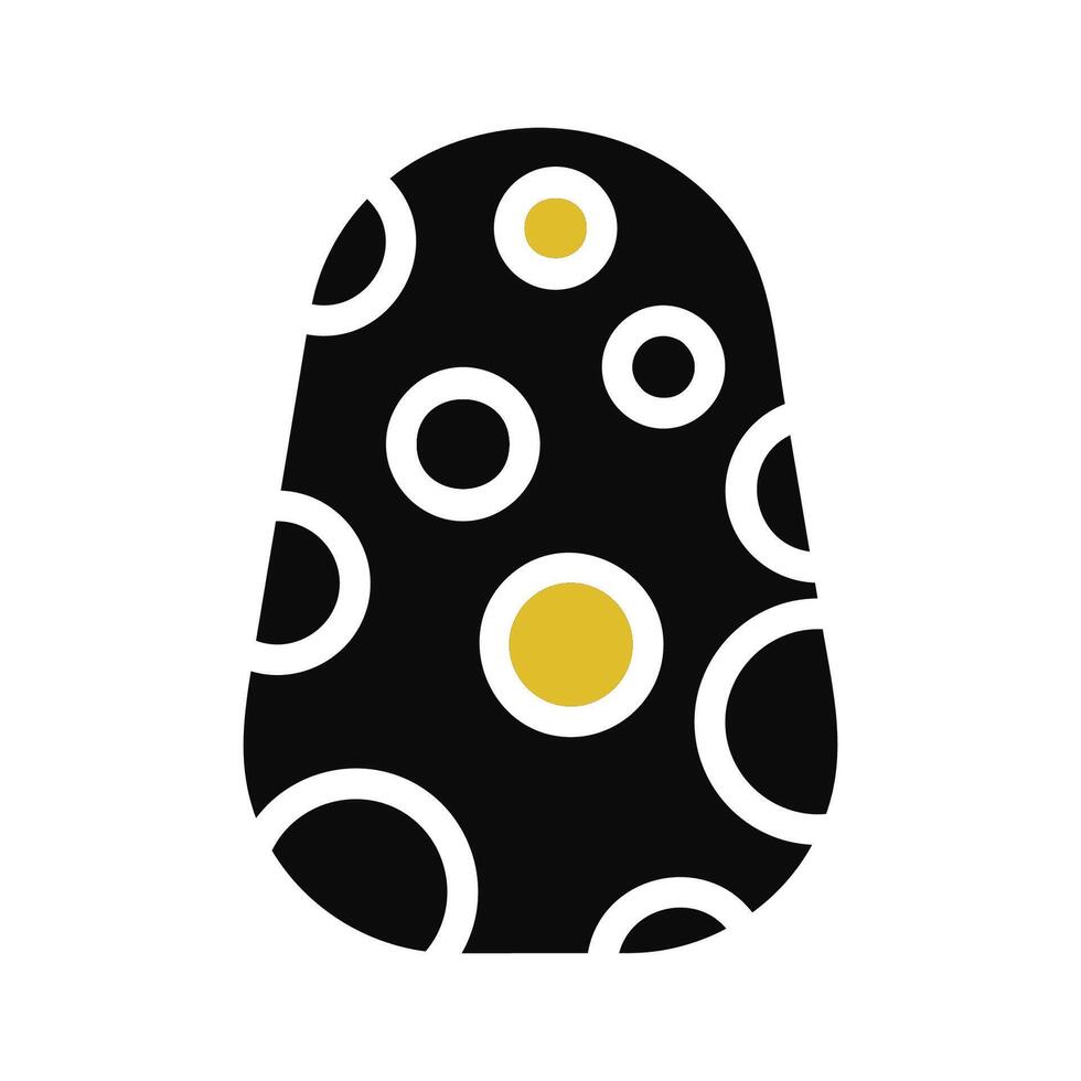 uovo icona solido grigio arancia colore Pasqua simbolo illustrazione. vettore