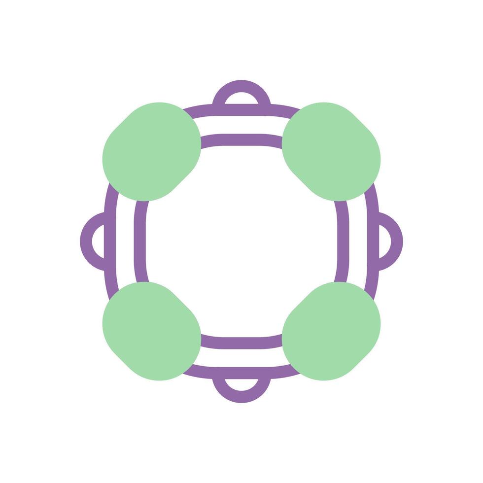 salvagente icona duotone viola verde estate spiaggia simbolo illustrazione vettore