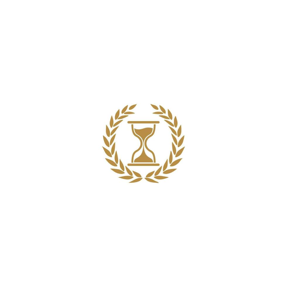 clessidra Grano logo design vettore