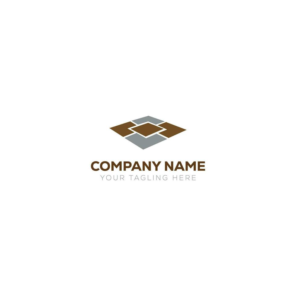 geometrico ceramica e piastrella pavimento industria logo design vettore grafico
