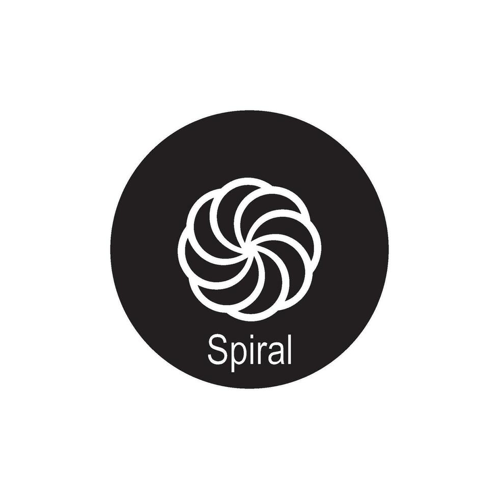 spirale icona vettore