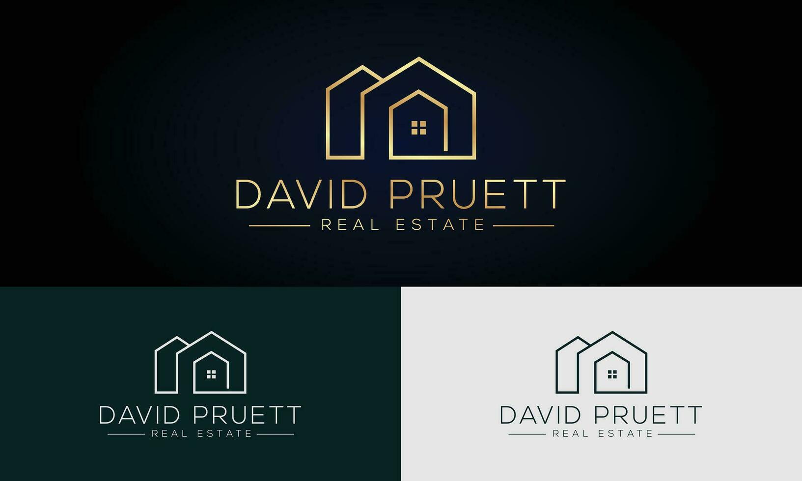 logo immobiliare. logo dell'agente immobiliare. modello di vettore di progettazione di logo di proprietà