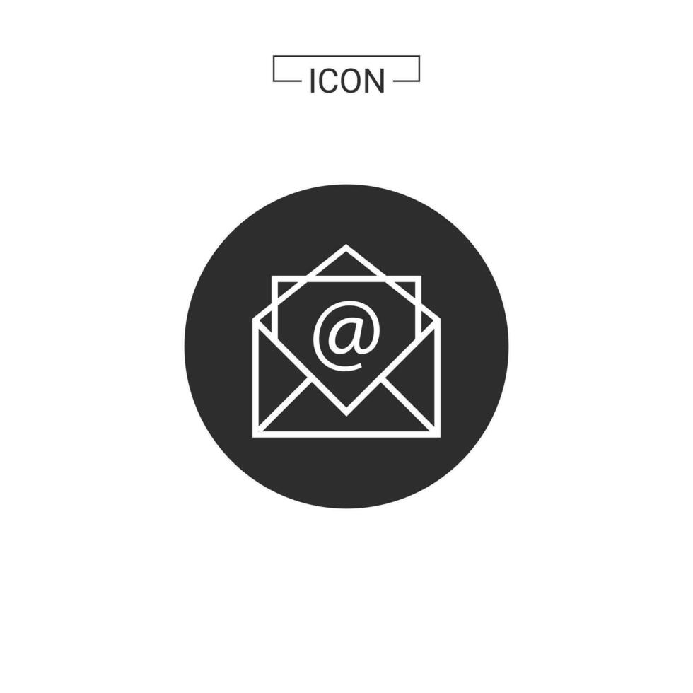 e-mail icona. e-mail simbolo grafica per ragnatela icona collezioni vettore