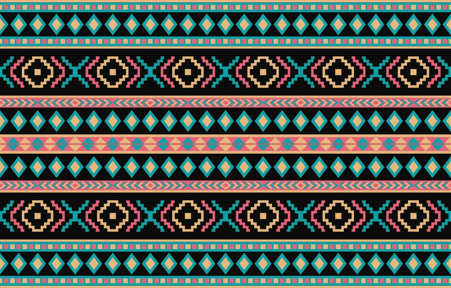 etnico astratto ikat arte. azteco ornamento Stampa. geometrico etnico modello senza soluzione di continuità colore orientale. design per sfondo ,tenda, tappeto, sfondo, vestiario, avvolgere, batik, vettore illustrazione.