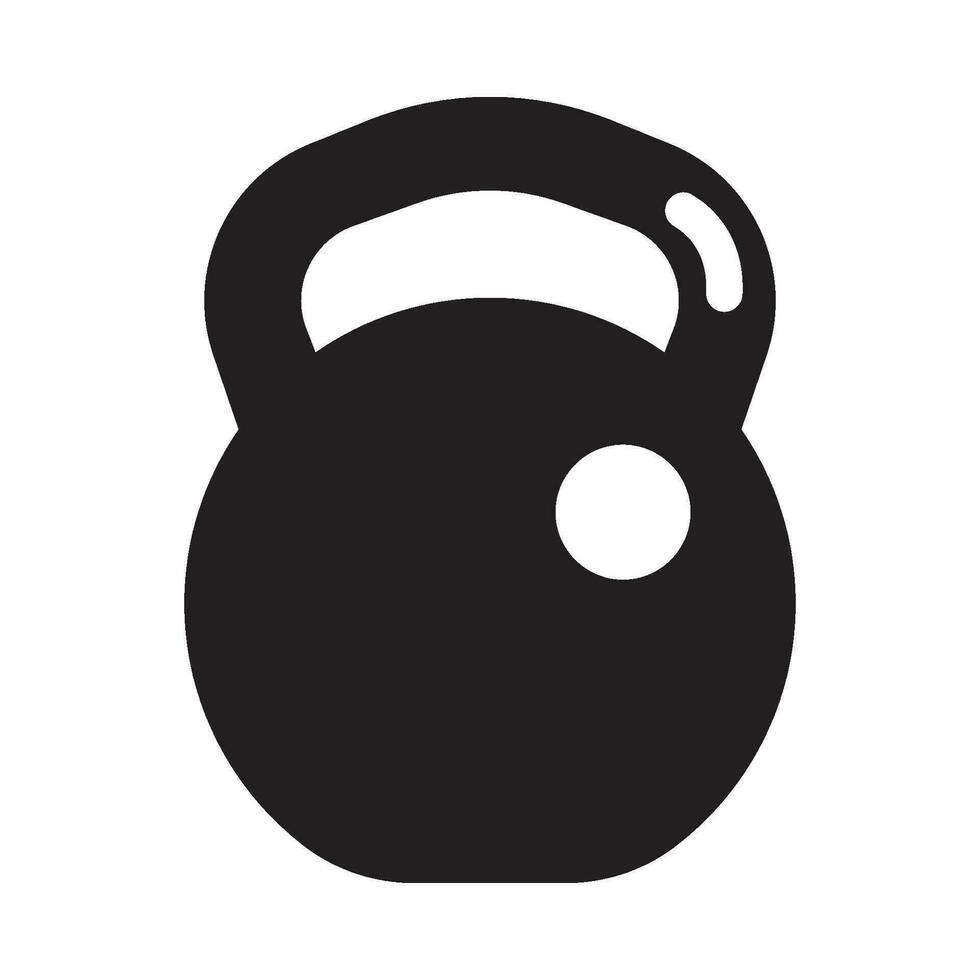 kettlebell icona vettore