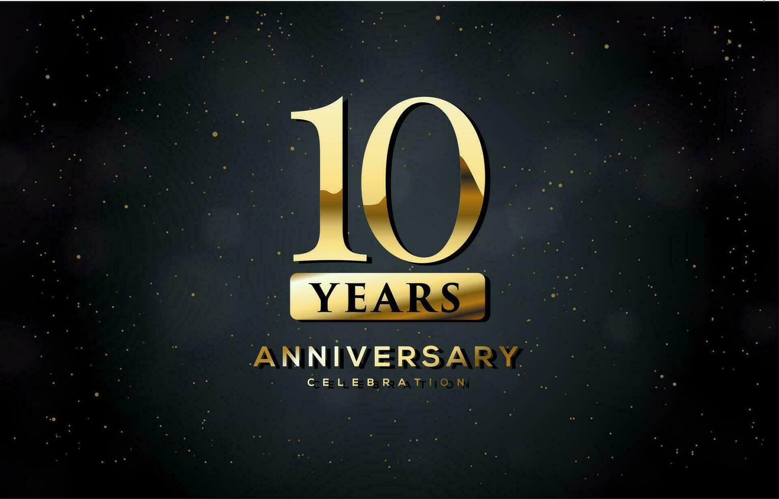 10 anni anniversario celebrazione vettore design