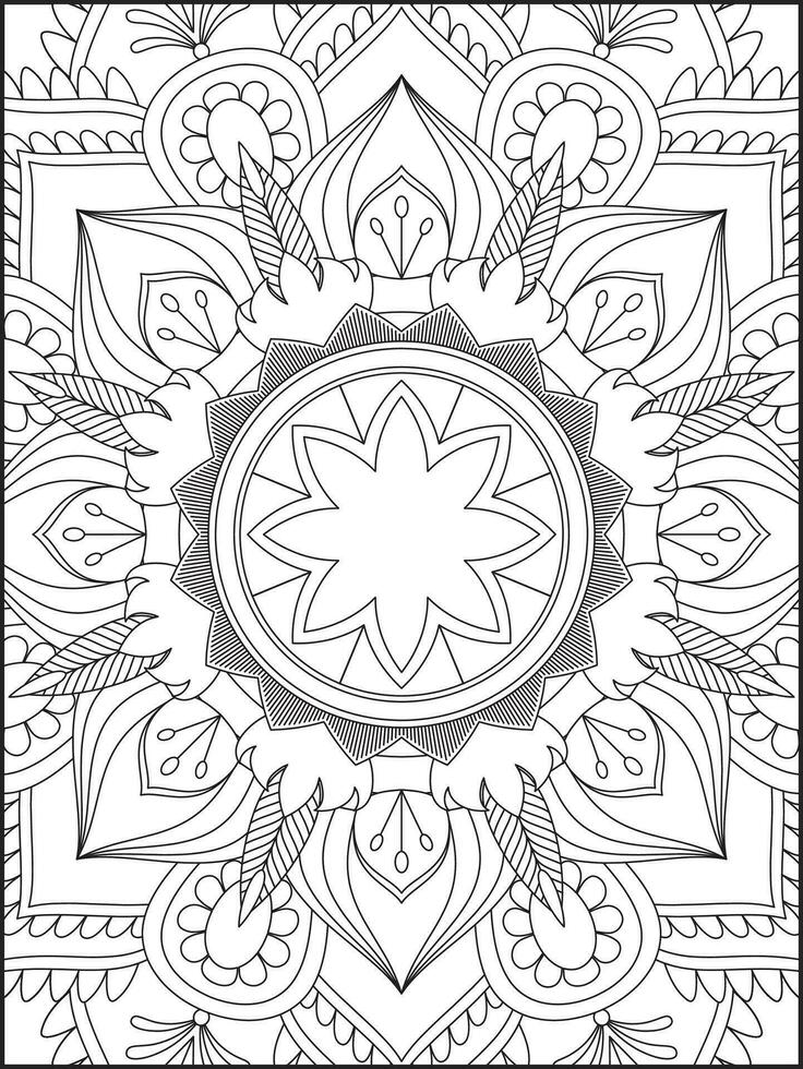 mandala. bambini colorazione pagine. mandala colorazione pagine. adulti colorazione pagine. colorazione pagina vettore