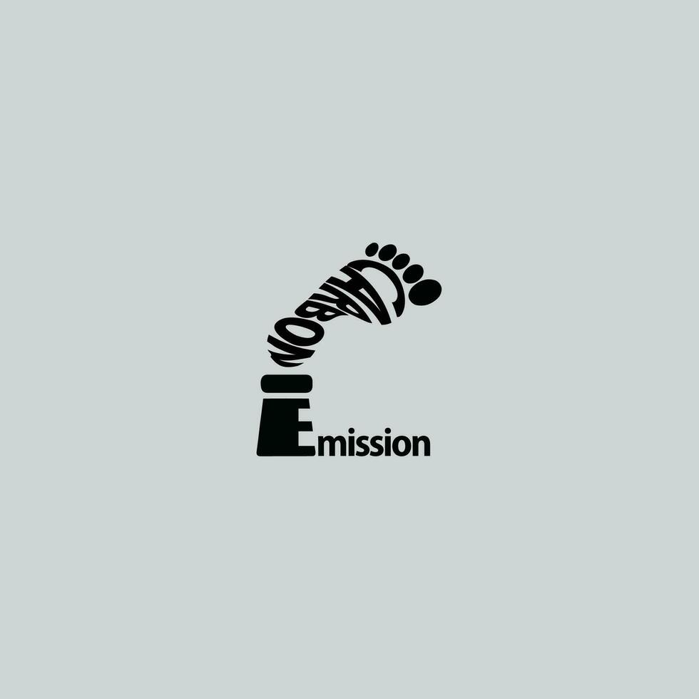 co2 emissione logo vettore