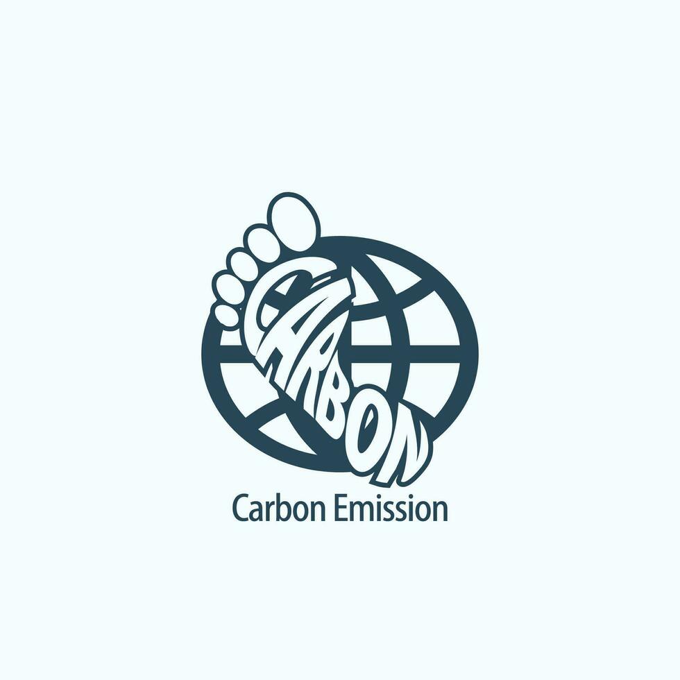 co2 emissione logo vettore