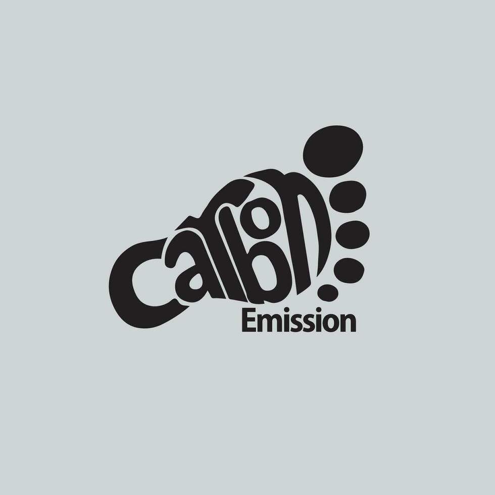 co2 emissione logo vettore