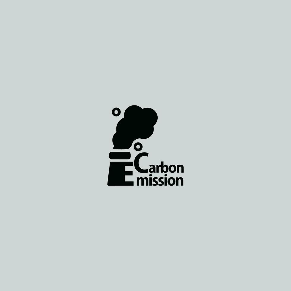 co2 emissione logo vettore