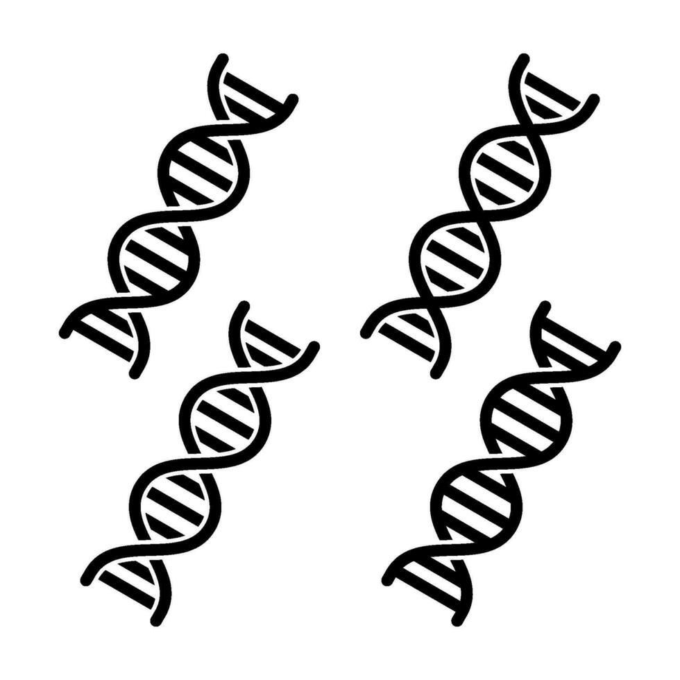 dna icona vettore logo modello