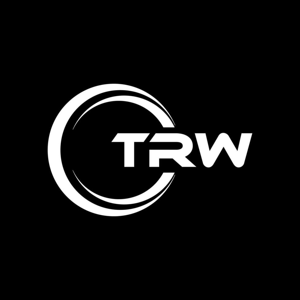 trw lettera logo disegno, ispirazione per un' unico identità. moderno eleganza e creativo design. filigrana il tuo successo con il Impressionante Questo logo. vettore