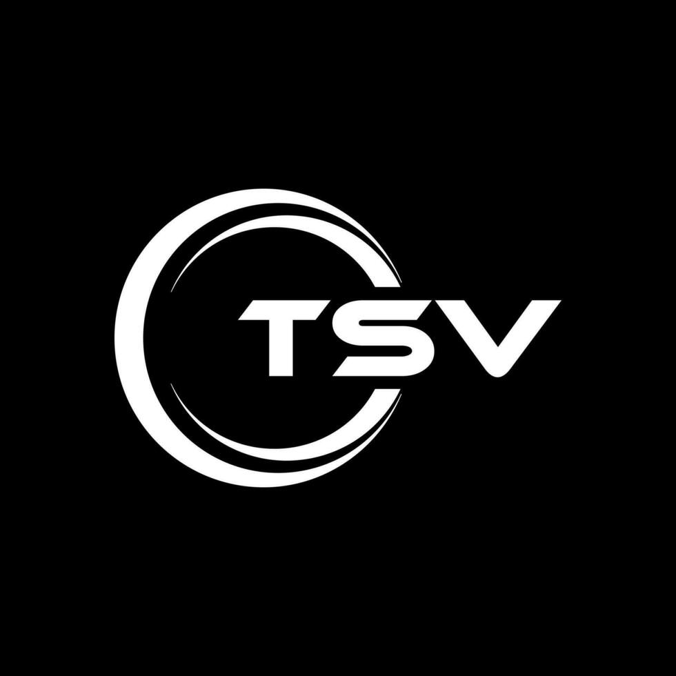 tsv lettera logo disegno, ispirazione per un' unico identità. moderno eleganza e creativo design. filigrana il tuo successo con il Impressionante Questo logo. vettore