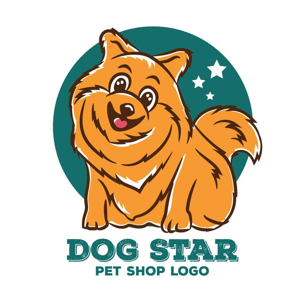 carino cane vettore illustrazione, Perfetto per animale domestico negozio logo e bambini t merda design