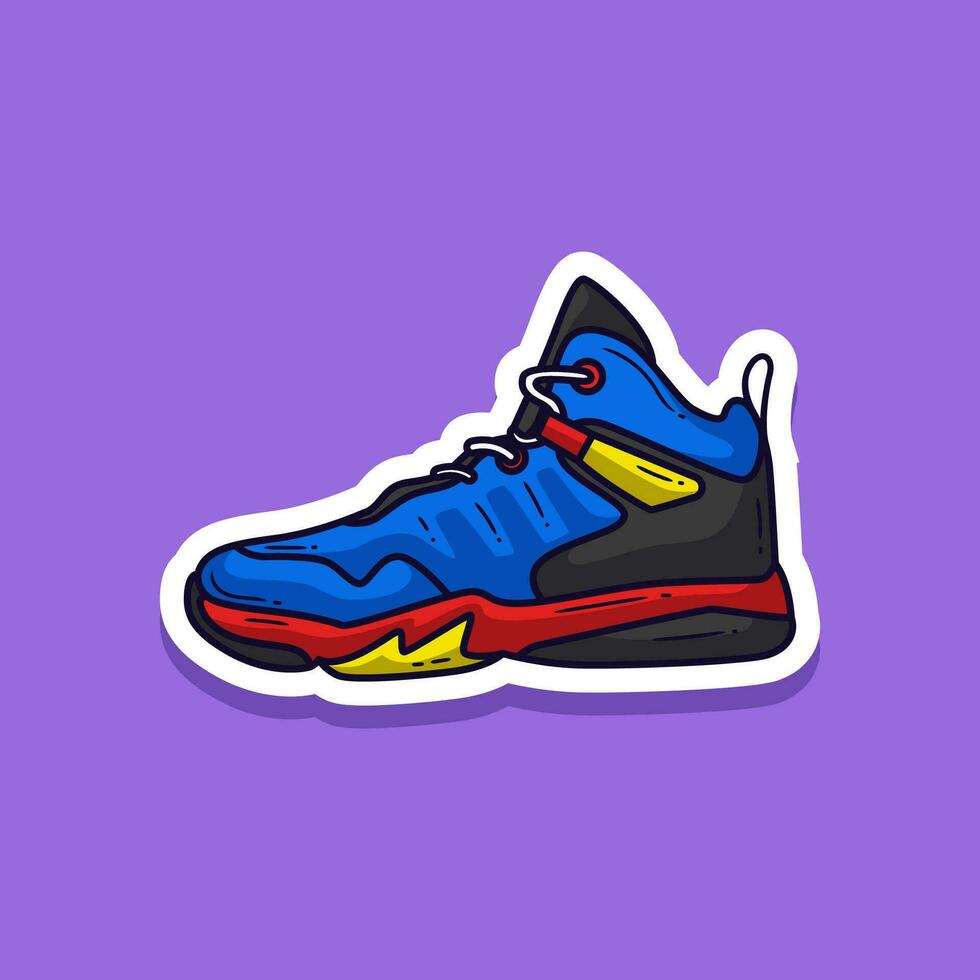 pallacanestro scarpe illustrazione. vettore illustrazione gli sport scarpe. vettore eps 10