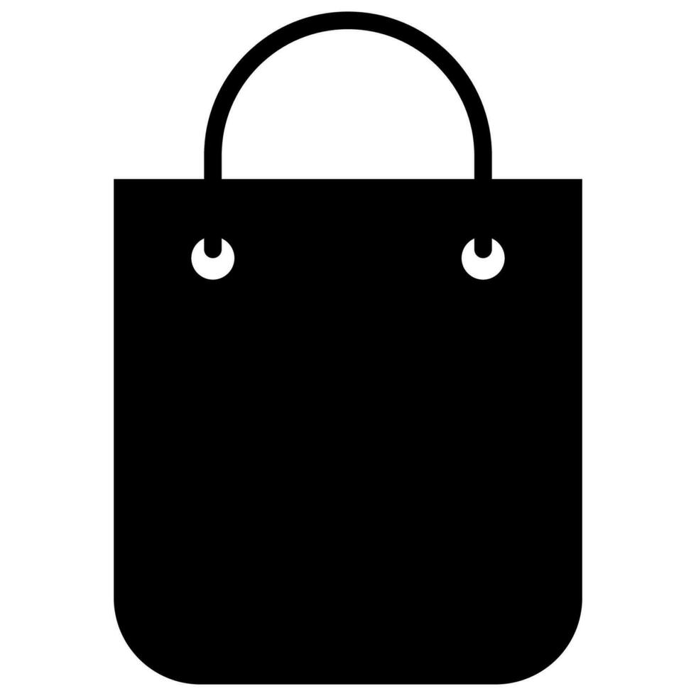 shopping Borsa. glifo shopping Borsa. vettore