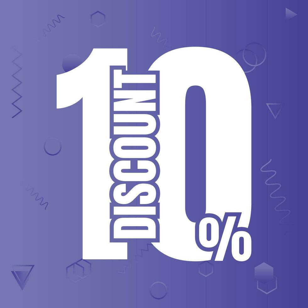 10 per cento sconto affare cartello icona, 10 per cento speciale offrire sconto vettore, 10 per cento vendita prezzo riduzione offrire disegno, Venerdì shopping vendita sconto percentuale icona design vettore