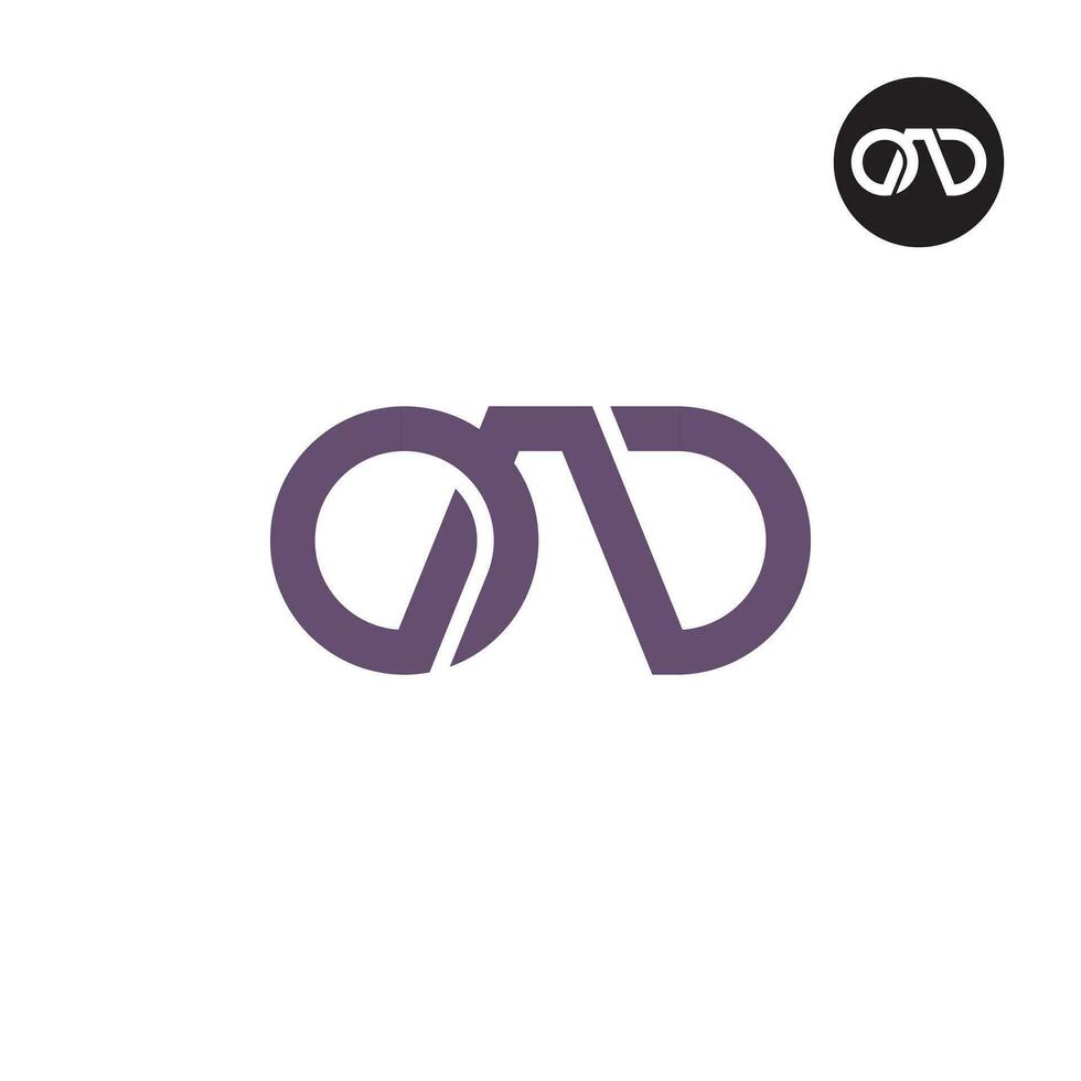 lettera oad monogramma logo design vettore