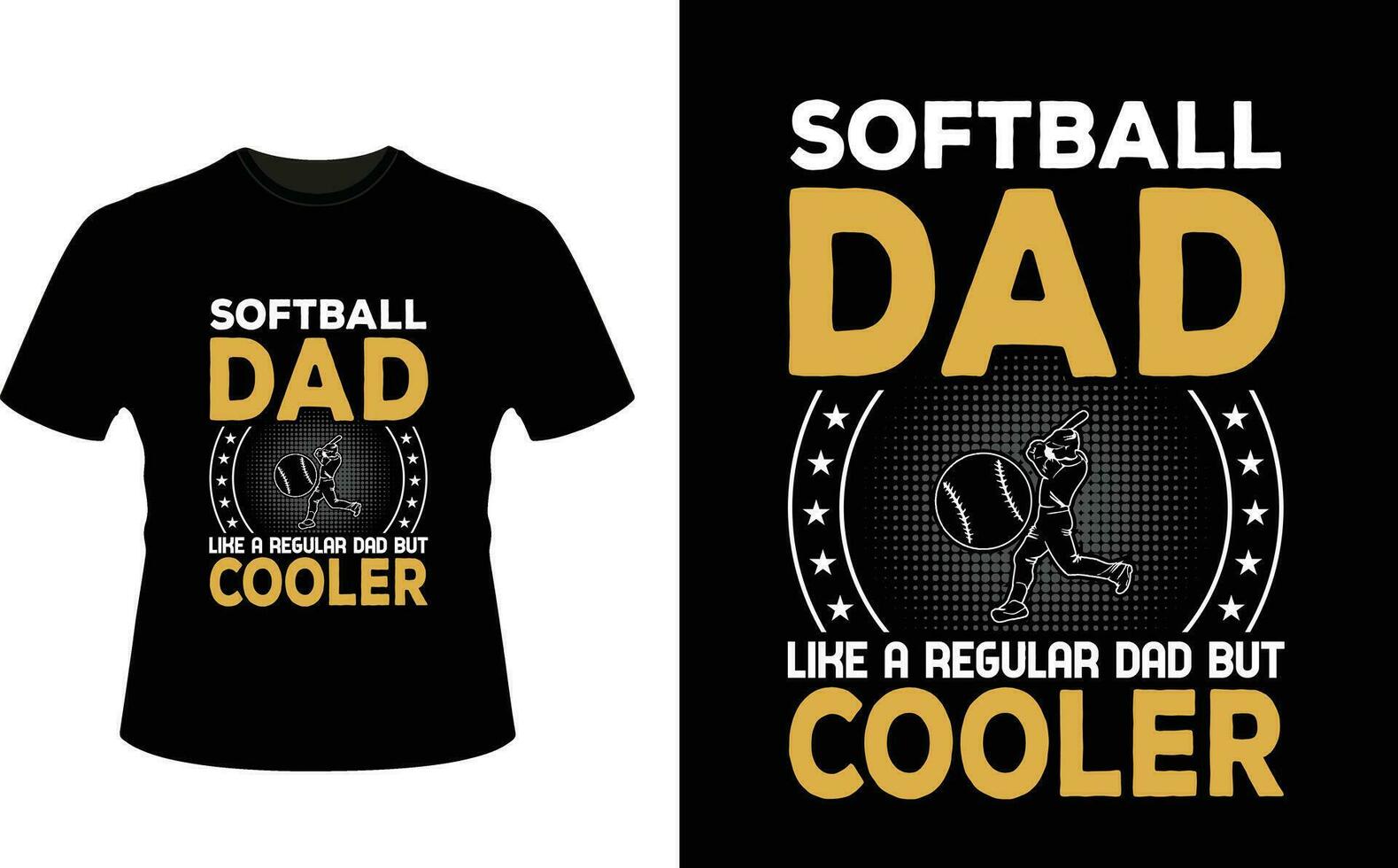 softball papà piace un' regolare papà ma più fresco o papà papà maglietta design o padre giorno t camicia design vettore