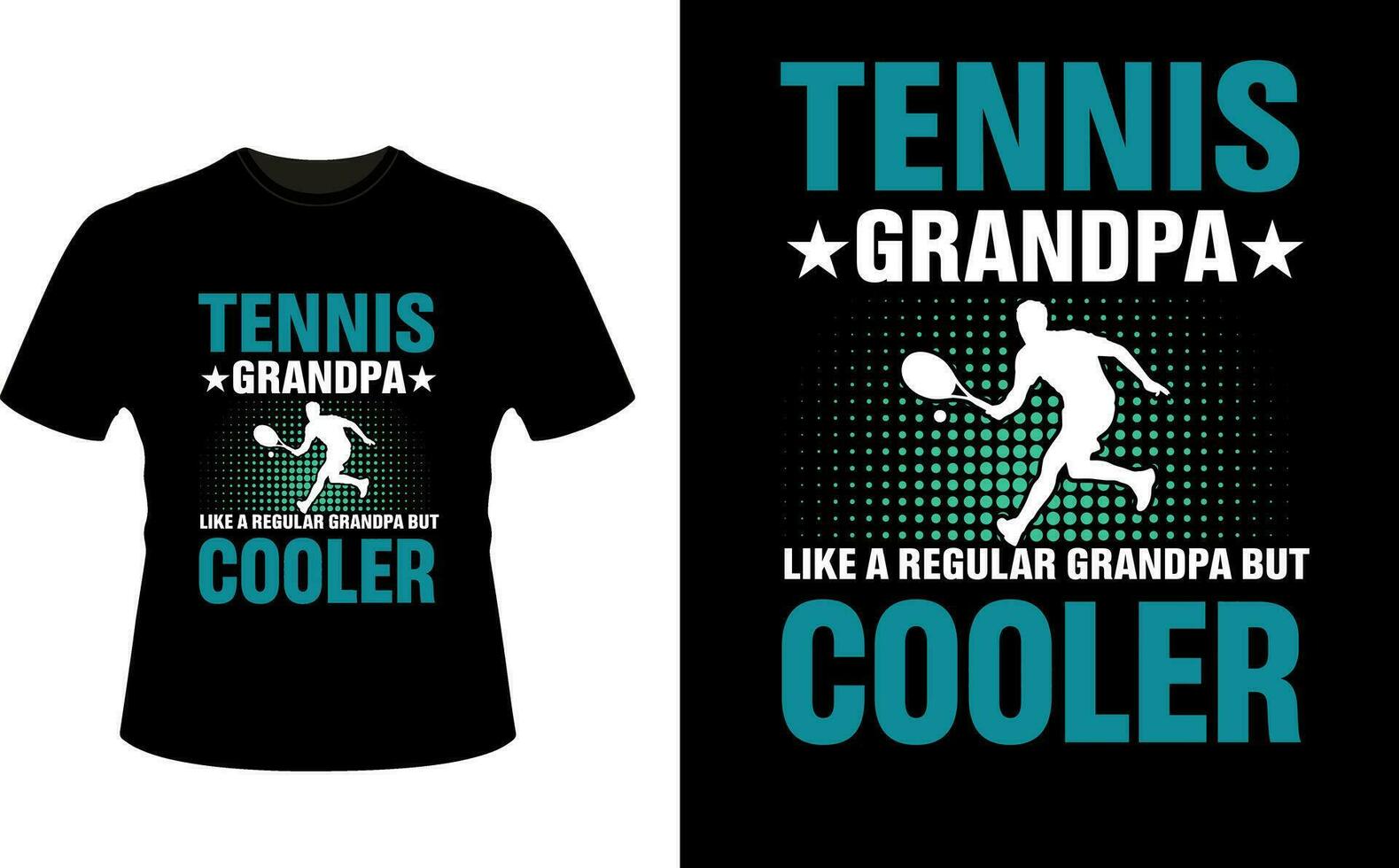 tennis Nonno piace un' regolare Nonno ma più fresco o nonno maglietta design o nonno giorno t camicia design vettore