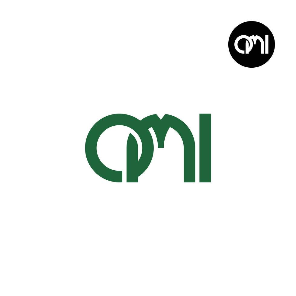 lettera omi monogramma logo design vettore