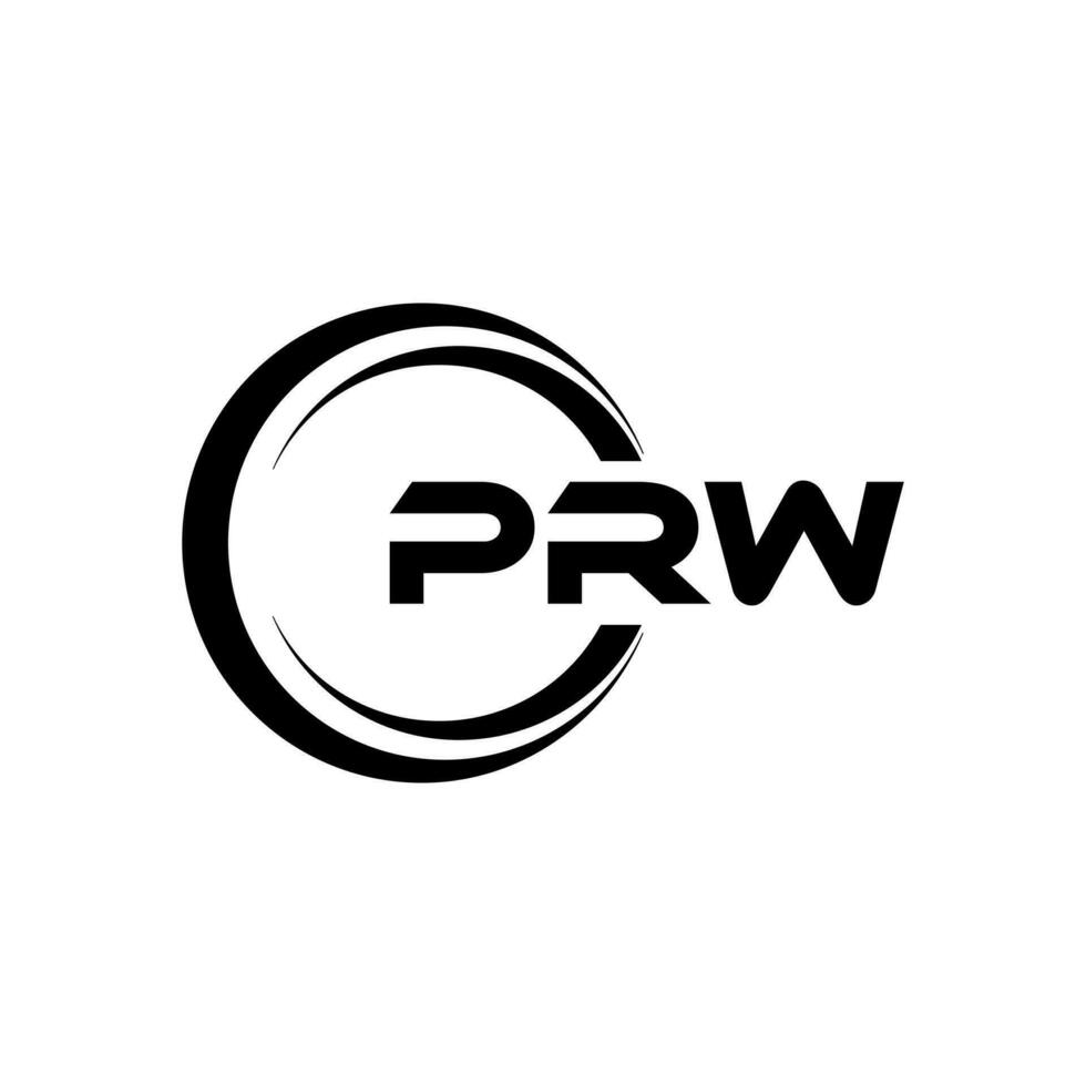 prw lettera logo disegno, ispirazione per un' unico identità. moderno eleganza e creativo design. filigrana il tuo successo con il Impressionante Questo logo. vettore