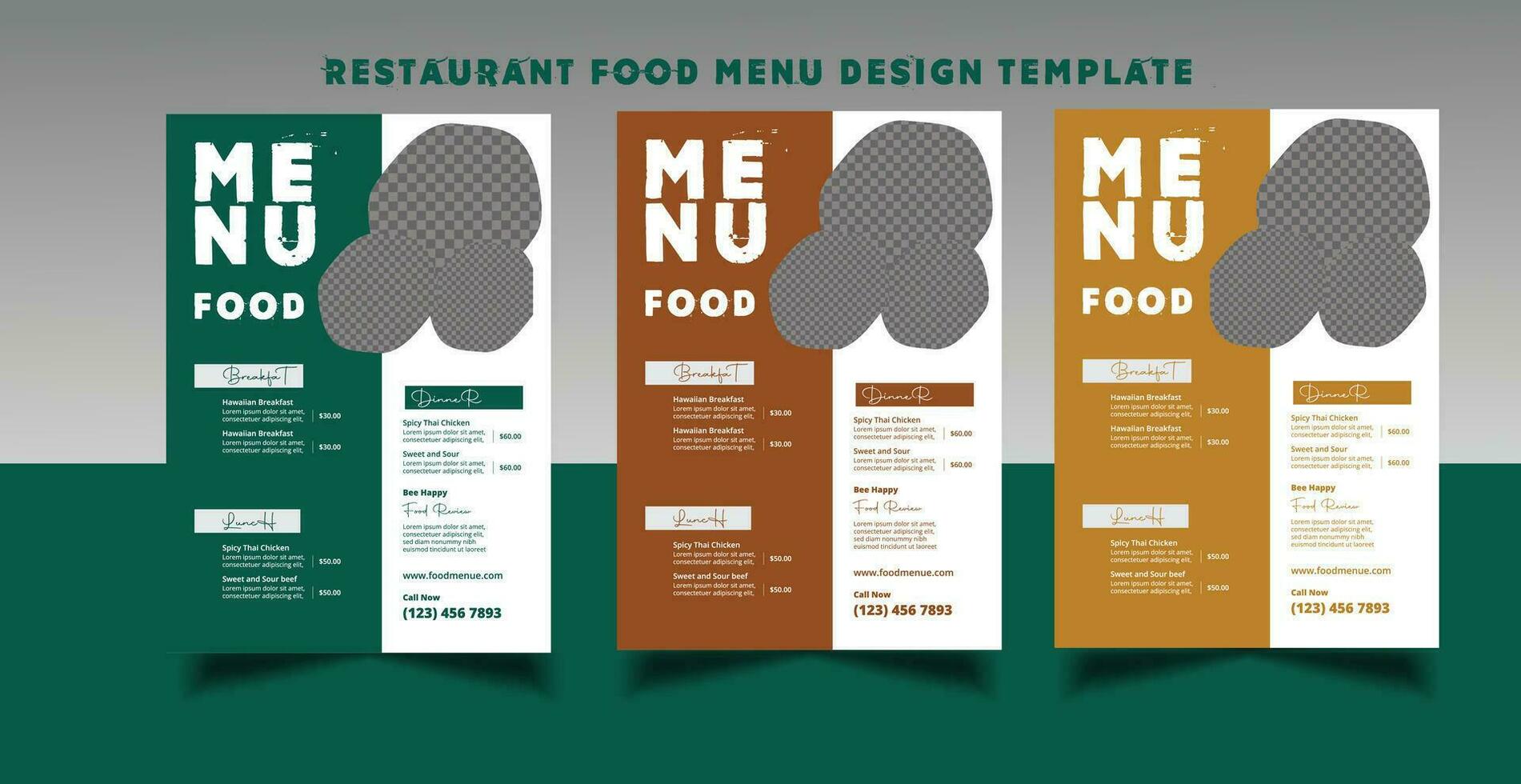 ristorante cibo menù design modello vettore