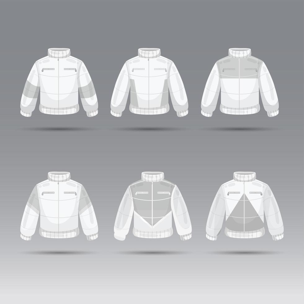 concetto di giacca e abbigliamento esterno vettore