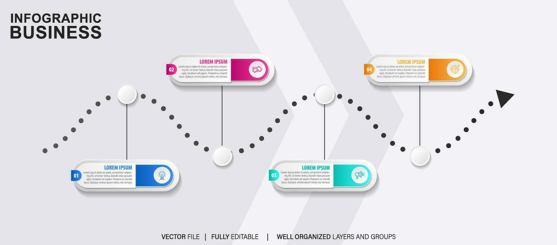 vettore astratto elemento sequenza temporale infografica.