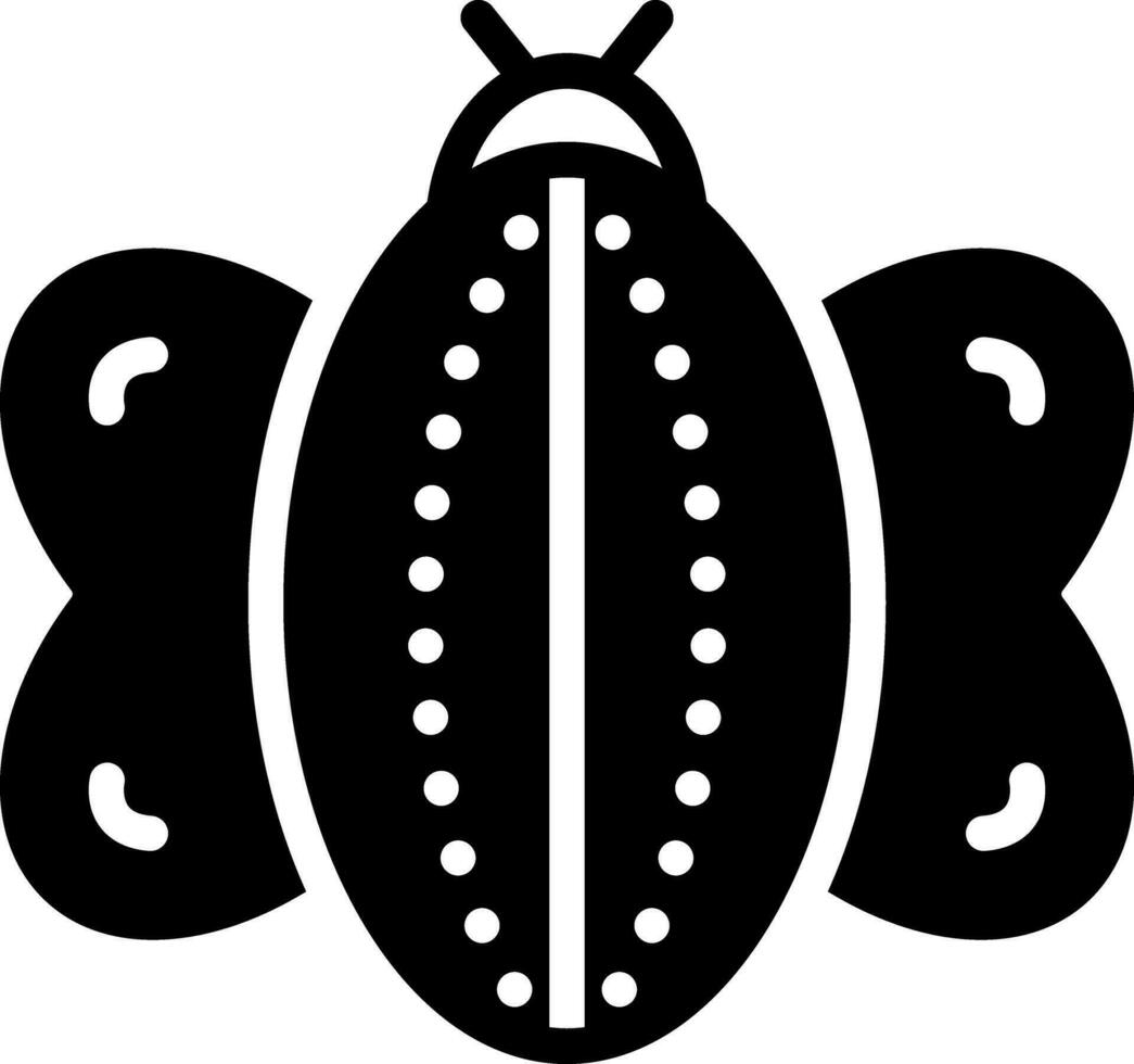 solido icona per insetto vettore