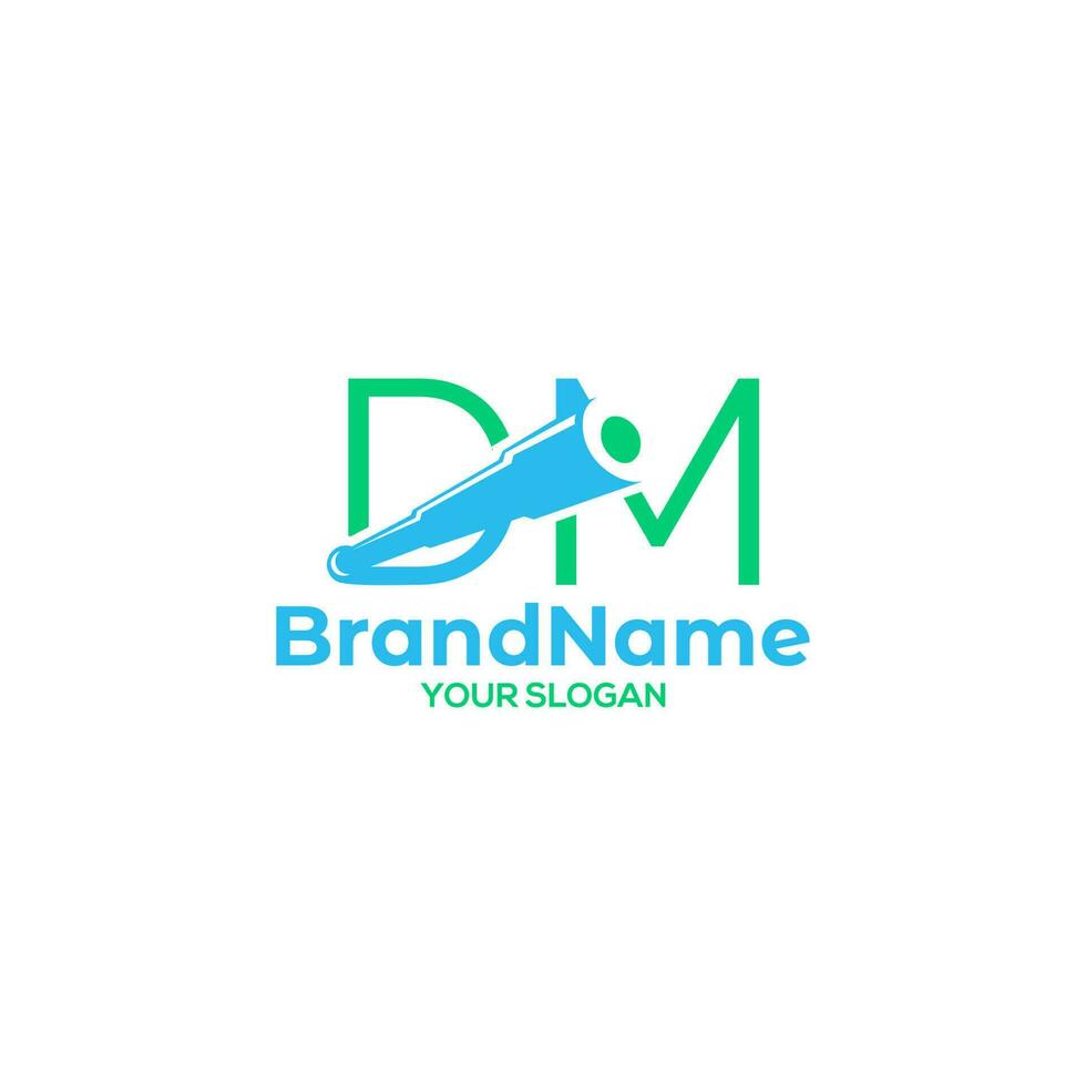 dm pirata binocolo logo design vettore