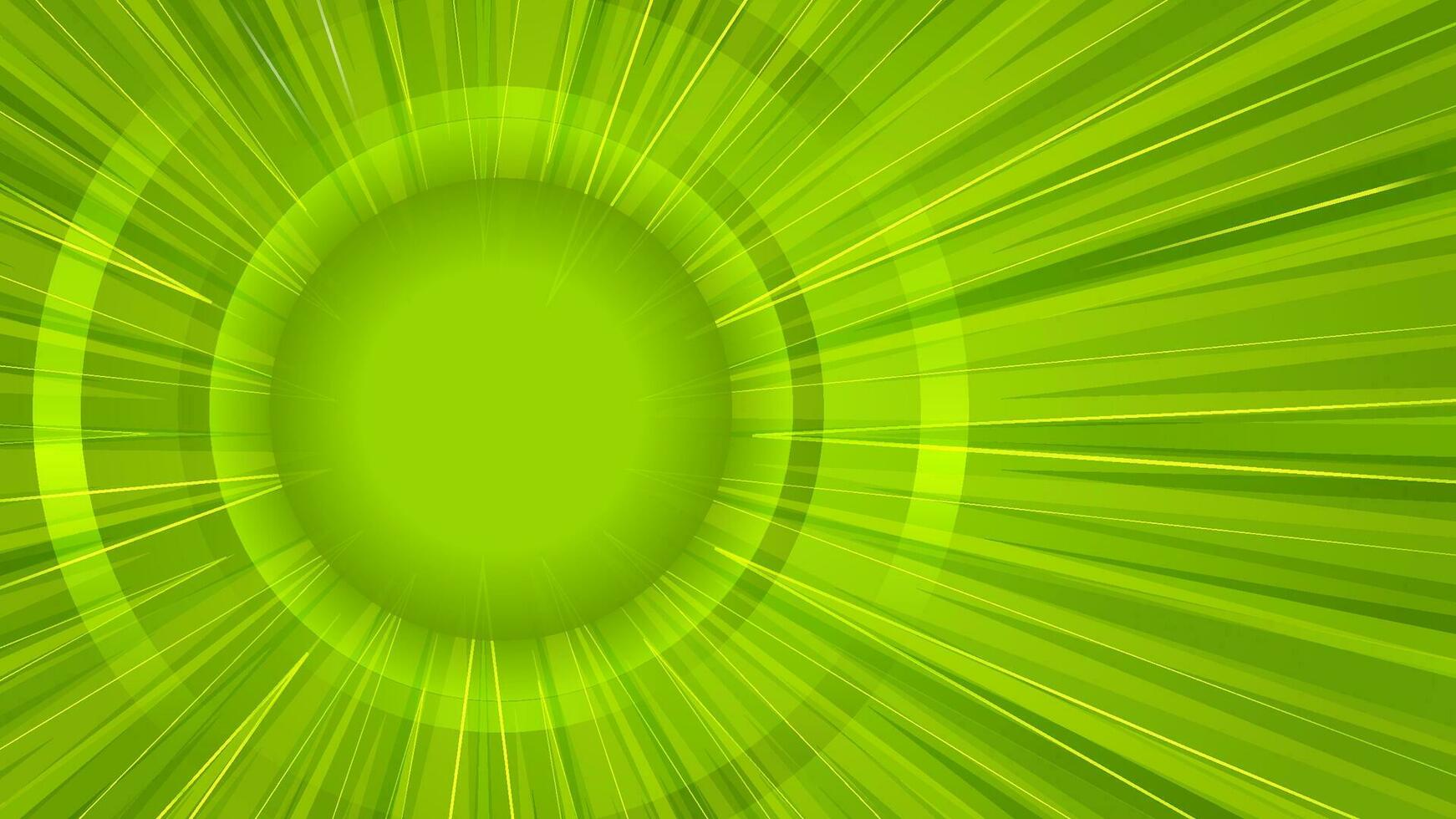 verde astratto sfondo con raggi. sunburst illustrazione per il tuo grafico design. vettore