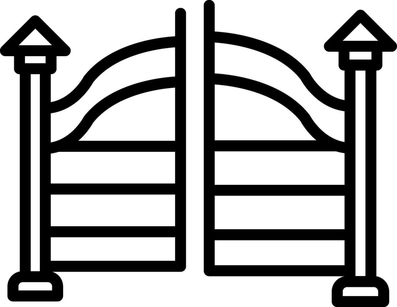 cancello vettore icona design