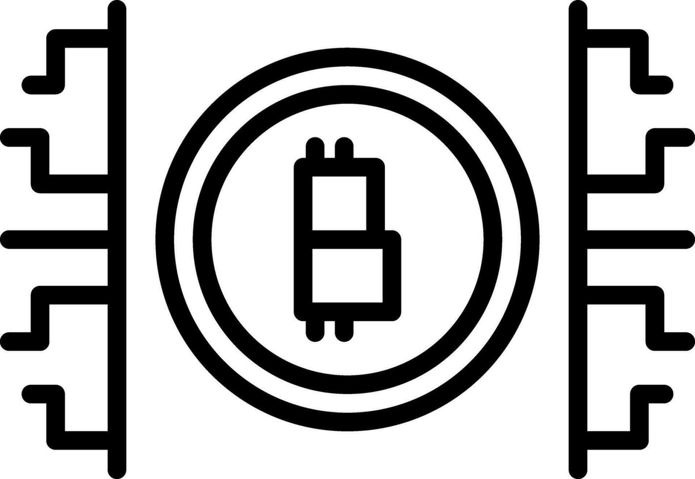 digitale moneta vettore icona design