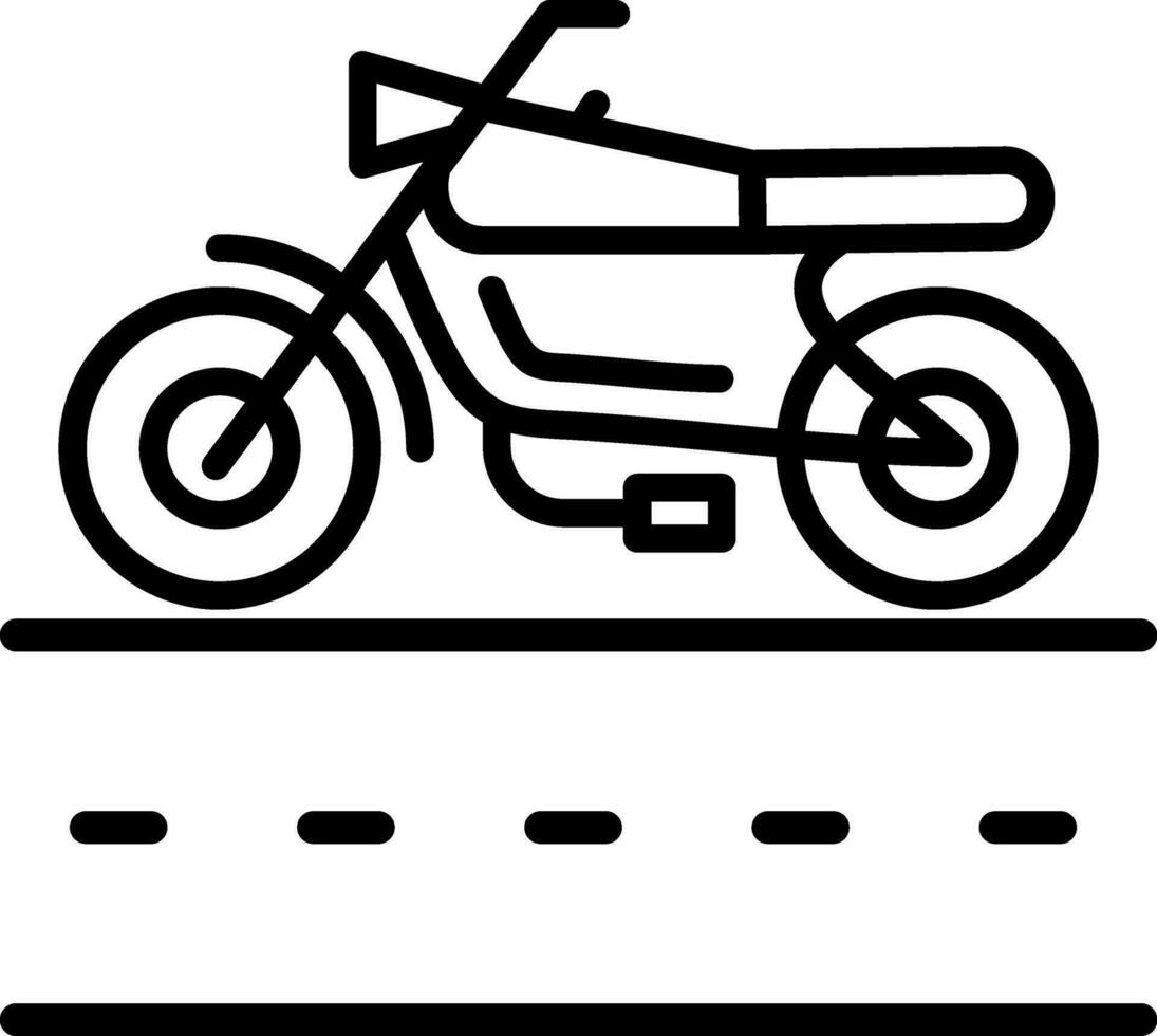 motociclo corsia vettore icona design