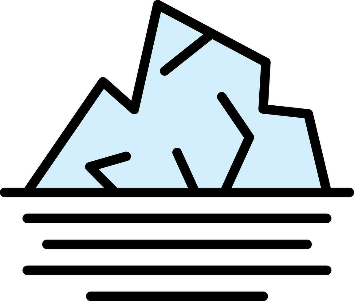 iceberg arco vettore icona design