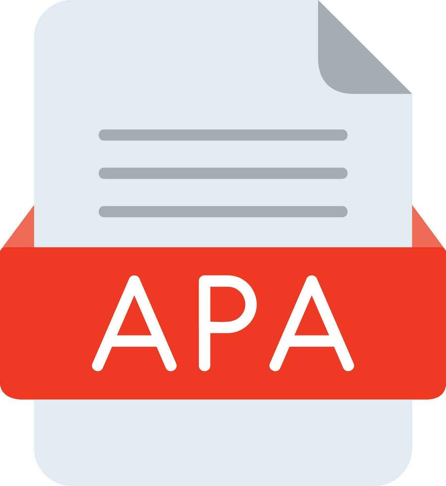 apa file formato linea icona vettore