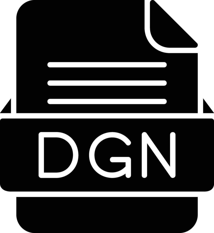 dgn file formato linea icona vettore