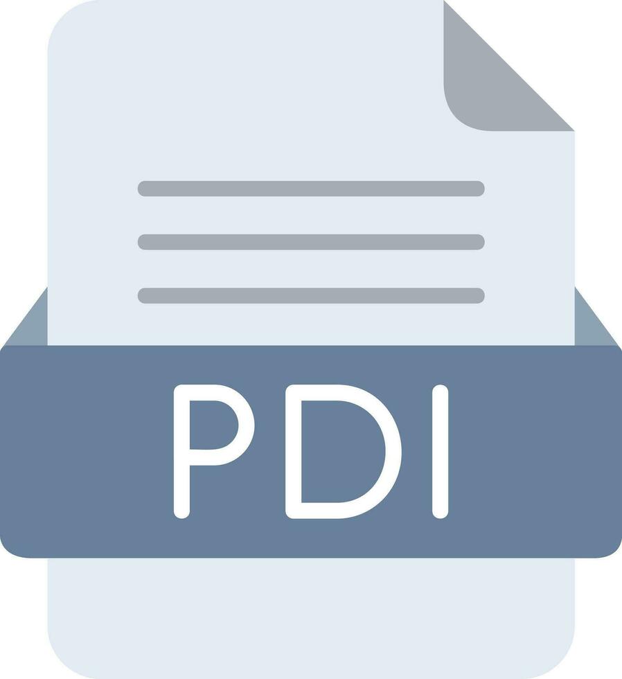 pdi file formato linea icona vettore