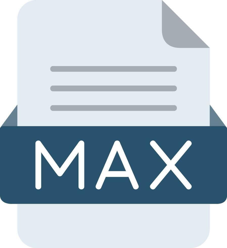 max file formato linea icona vettore