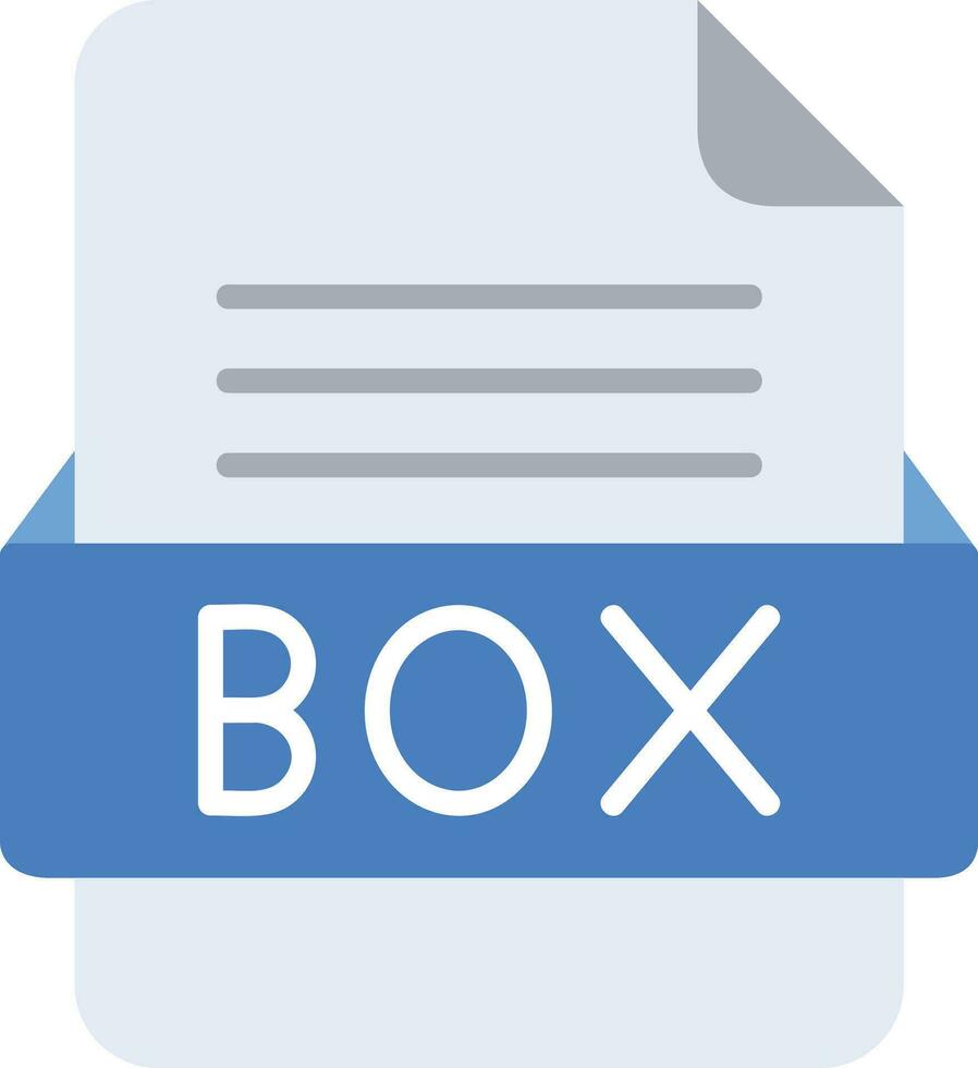 scatola file formato linea icona vettore
