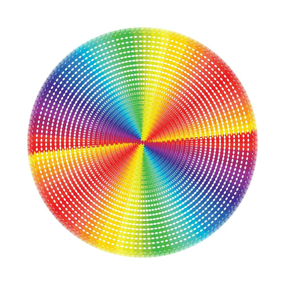 vettore astratto arcobaleno cerchi effetto sfondo