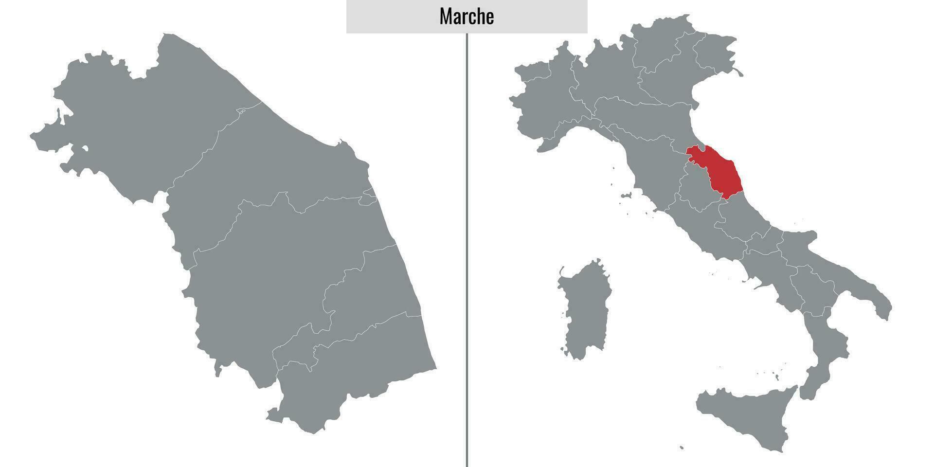 carta geografica Provincia di Italia vettore