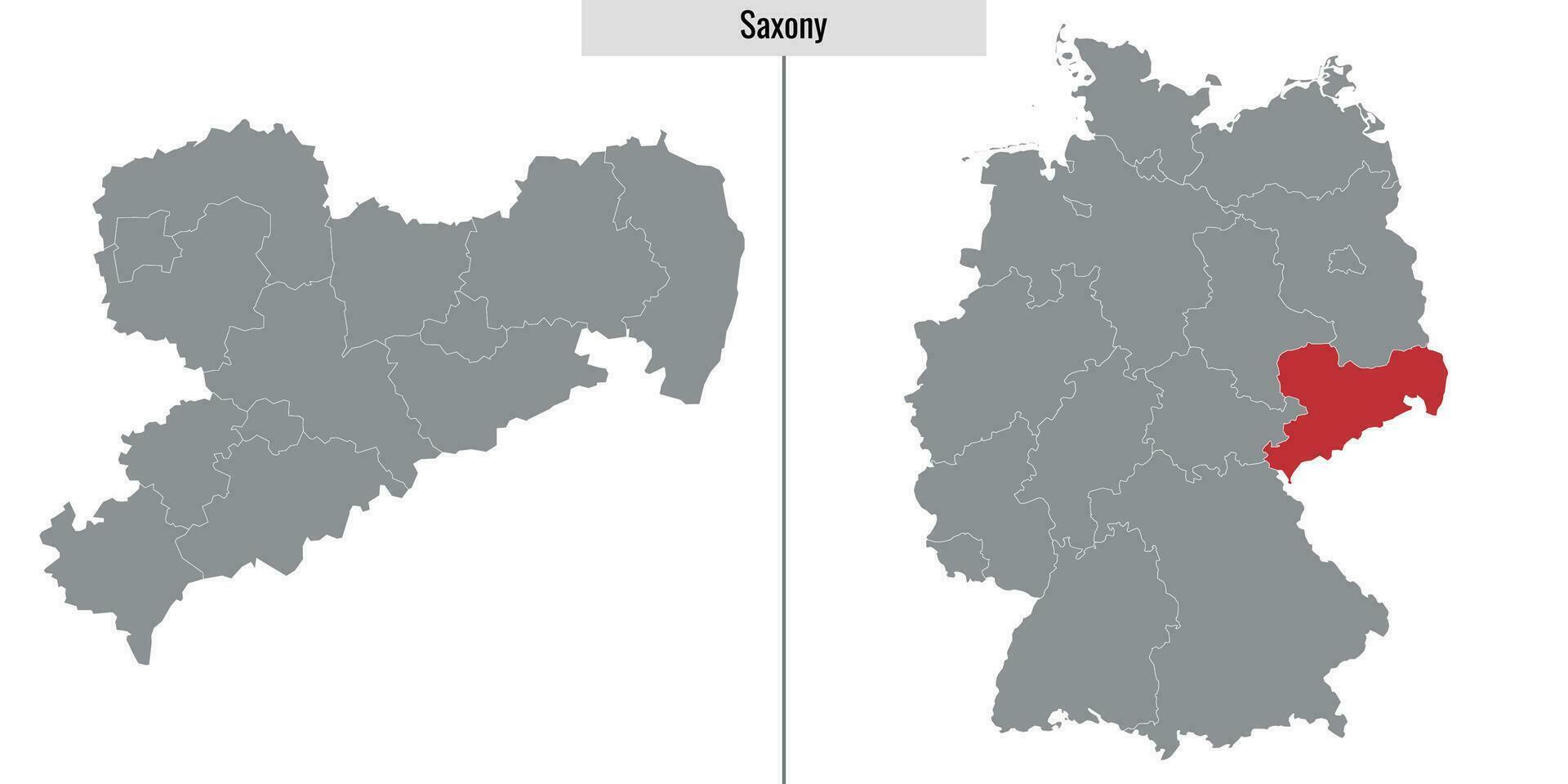 carta geografica stato di Germania vettore