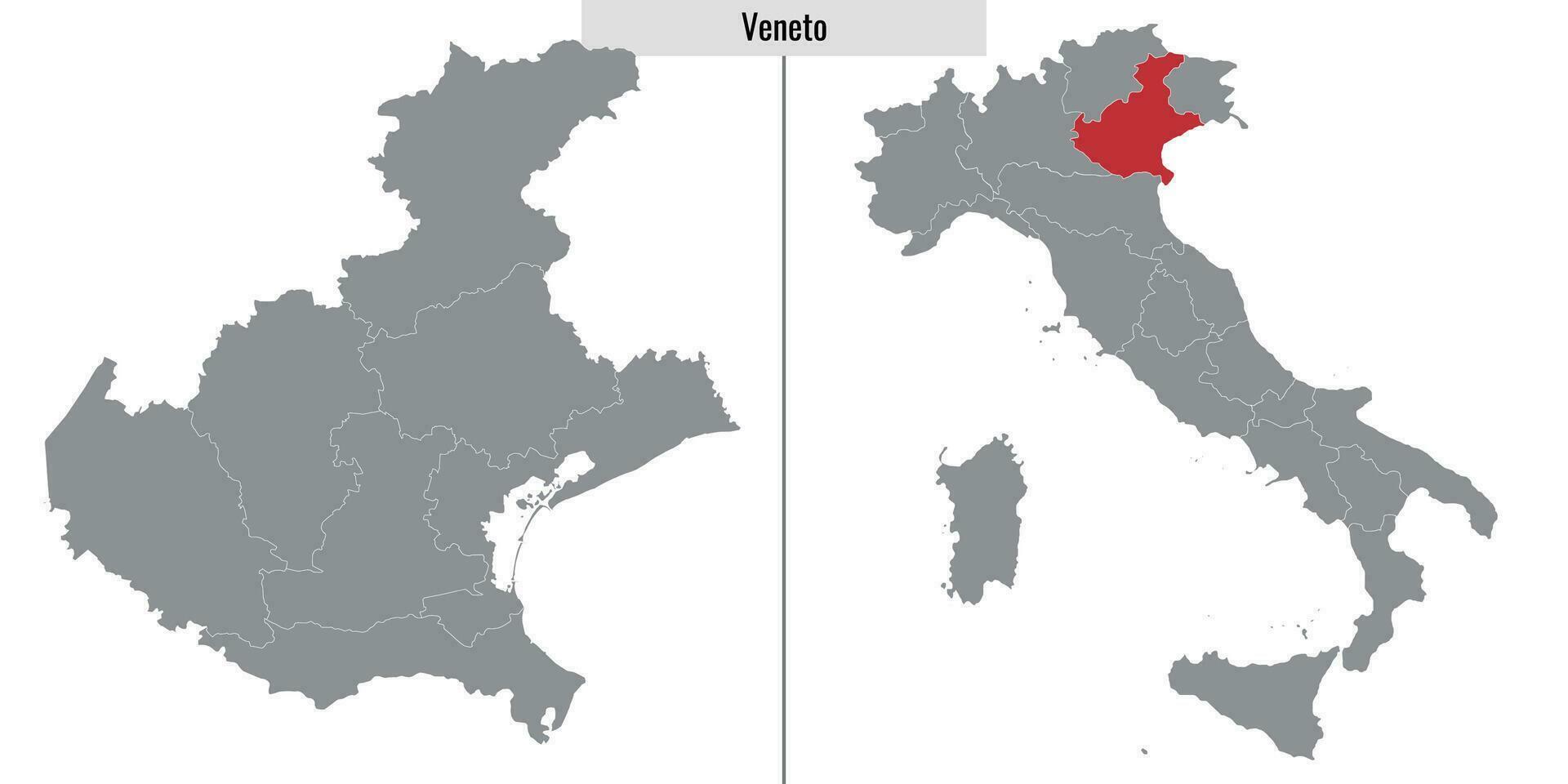 carta geografica Provincia di Italia vettore