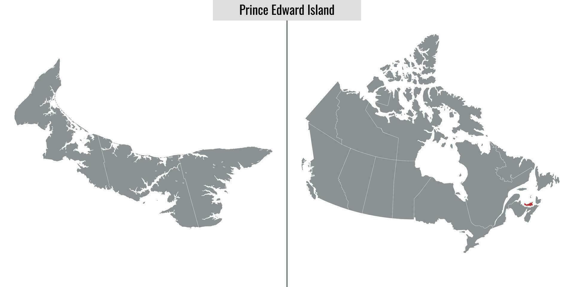 carta geografica Provincia di Canada vettore